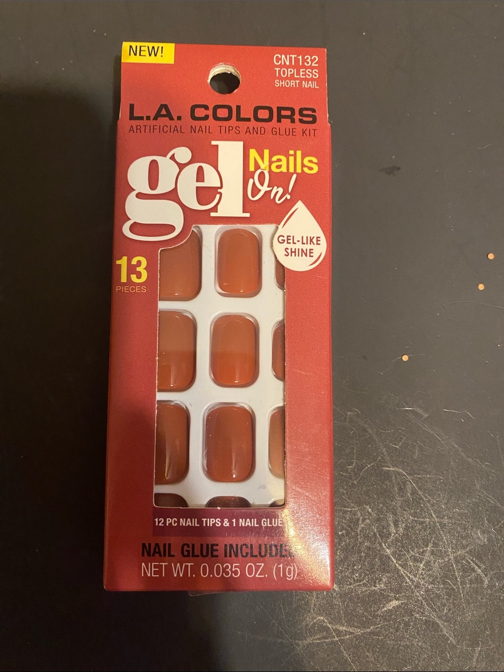 L.A. COLORS Gel-Like Short Nail Tips in Warm Brown
